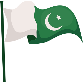 pakistan day isolated flag illustration png