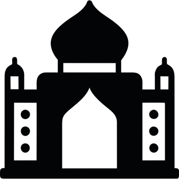 muslim mosque element icon isolated png