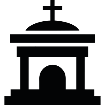 catholic religion altar silhouette element icon isolated png