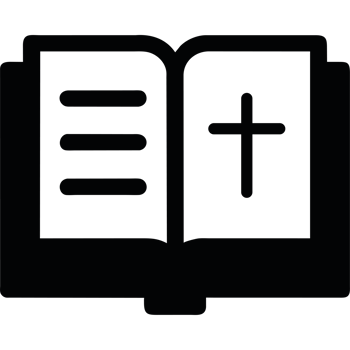 Open bible element icon isolated png