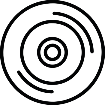 vinyl disk element icon isolated png