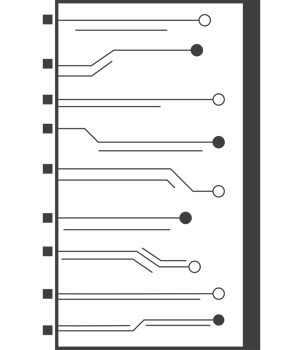 circuit electric microchip element icon isolated png
