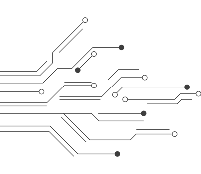 A circuit board with many lines and dots png