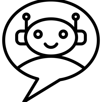 chatbot service center element icon isolated png