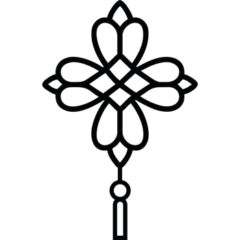 chinese flower decoration element icon isolated png