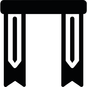 A black and white image of a door png