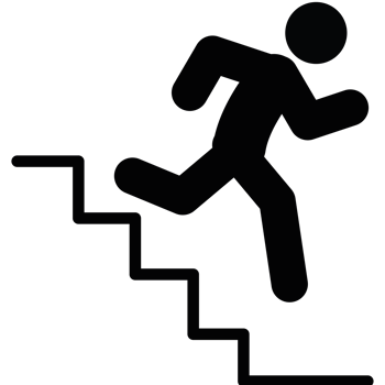 earthquake use stairs element icon isolated png