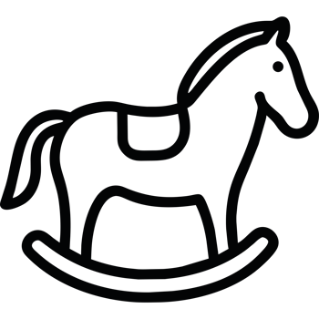 A black and white drawing of a horse png