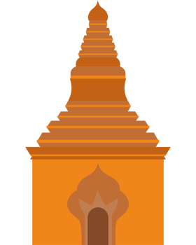 myanmar pagoda shwedagon temple element icon isolated png