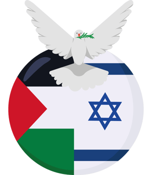 Israeli flag and dove png