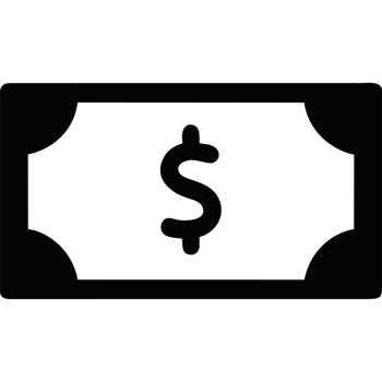 Dollar sign element icon isolated png
