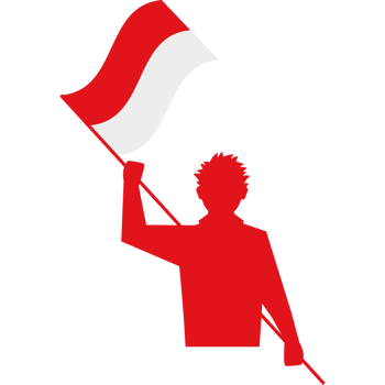 Indonesian independence day element icon isolated png