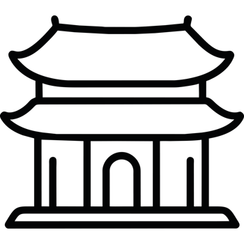 Chinese temple icon png