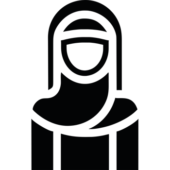 muslim woman element icon isolated png