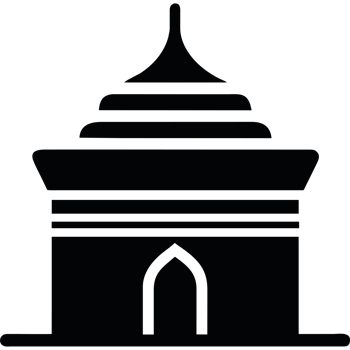 A black and white image of a building png