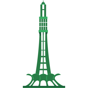 pakistan day minar landmark element icon isolated png