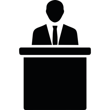 Speaker element icon isolated png