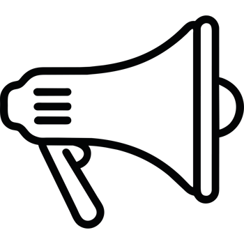 Megaphone element icon isolated png