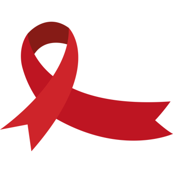 aids day ribbon awareness design element icon isolated png