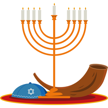 yom kippur traditional element icon isolated png