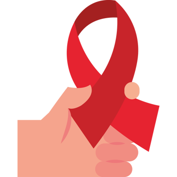 aids day hands holding ribbon element icon isolated png