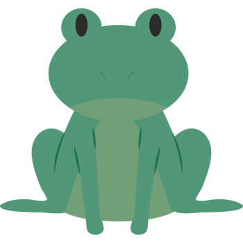 Cute Frog element icon isolated png