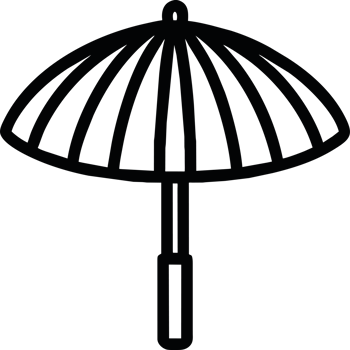 Umbrella element icon isolated png