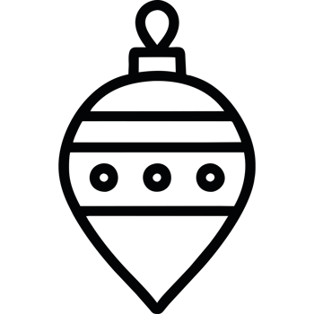 Christmas ornament element icon isolated png