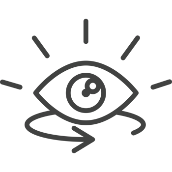 An eye icon with a arrow pointing to it png