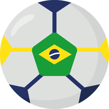 Brazil flag soccer ball png