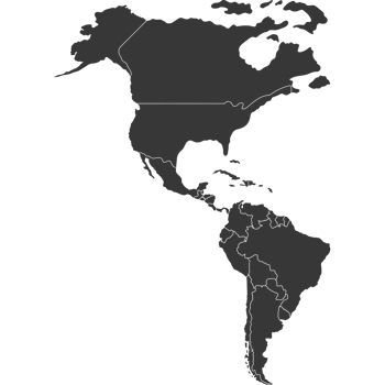 The map of north america illustration icon isolated png