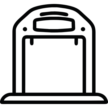 A black and white image of a black and white door png