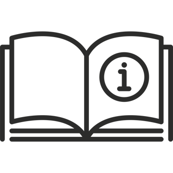 An open book with a number one on it png
