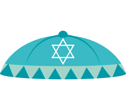 An israeli hat with a star of david on it png