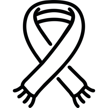 doddle scarf icon illustration isolated png