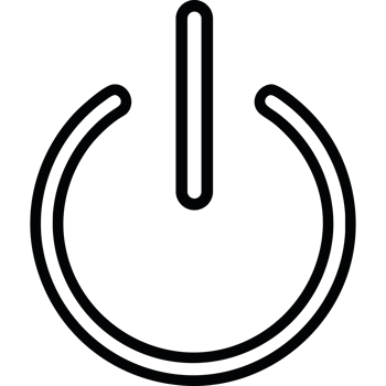 Power button icon isolated png