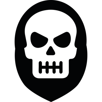 Skull symbol face icon isolated png