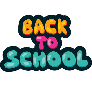back to school sing text design isolated png