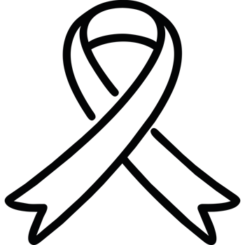 Black ribbon icon isolated png