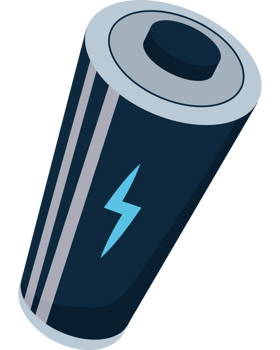 high performance battery icon illustration png