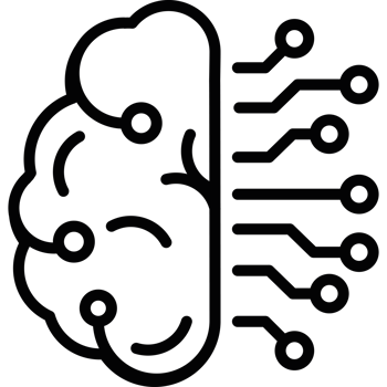 ai technology brain icon illustration isolated png