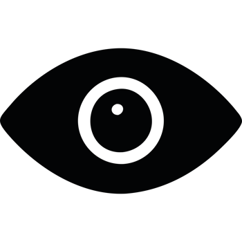 An open eye icon isolated png