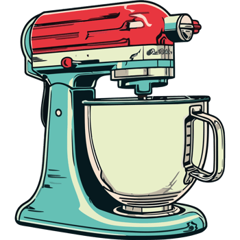 kitchen appliance mixer icon design isolated png