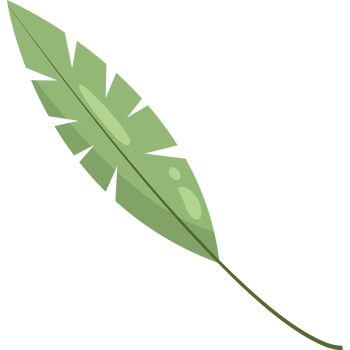 leaf palm tropical icon isolated png