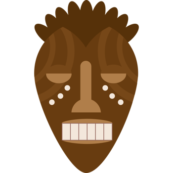 nigerian mask folklore illustration design png