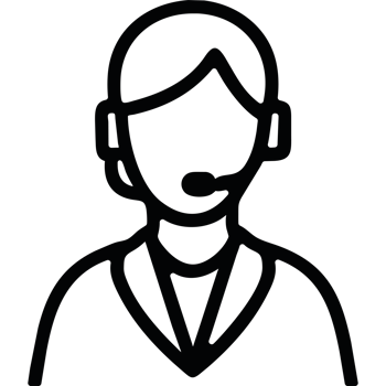 A woman with a headset on her face png