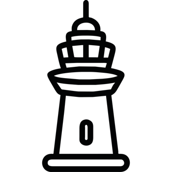 airport icon control tower illustration isolated png