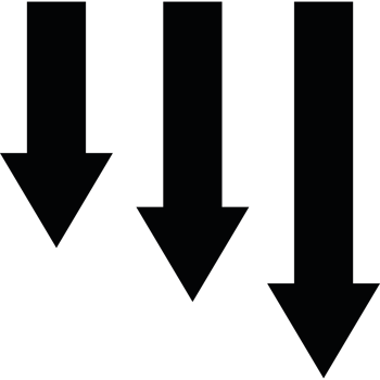 Three arrows pointing in different directions png
