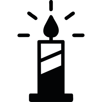Candle is lit icon isolated png
