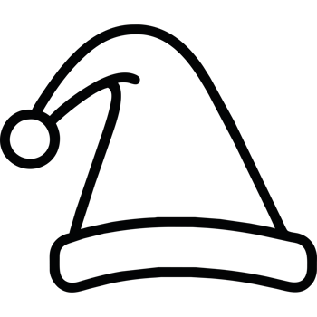 A black and white image of a hat png